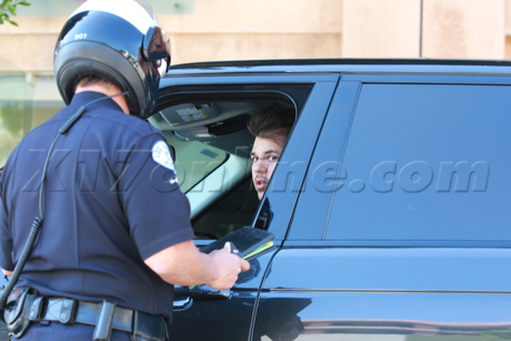 Rob Kardashian Beverly Hills police cops ticket citation tinted windows 