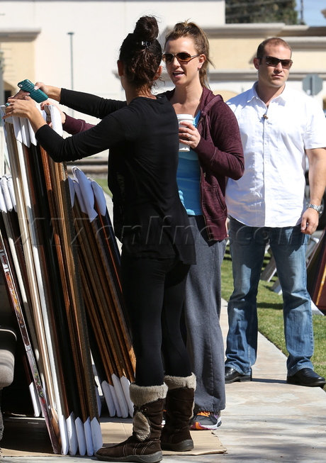 Britney Spears art sweats sunglasses painting Calabasas