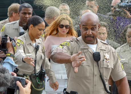 Michael Lohan lindsay Lohan court house police courthouse 