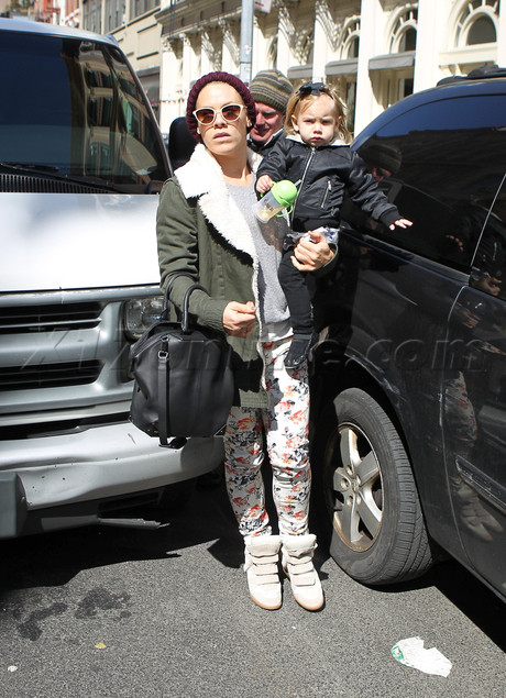 Pink shopping kidville sunglasses beanie jacket 