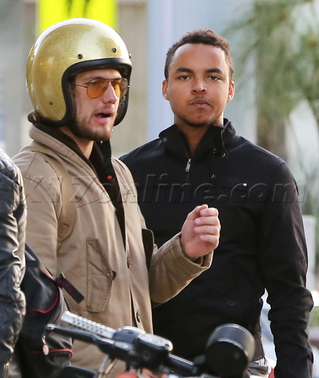 Alex Pettyfer Connor Cruise  motorcycle helmet tom cruise scientology 