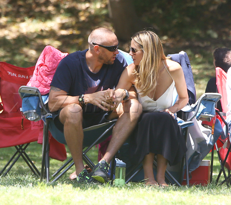 Martin Kristen Heidi Klum soccer game 