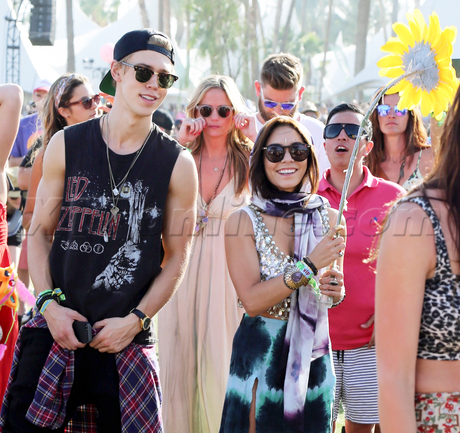 Vanessa Hudgens coachella festival flower 