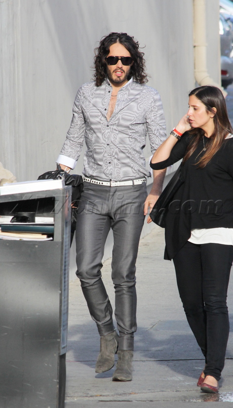 Russell Brand sunglasses jimmy kimmel comedy