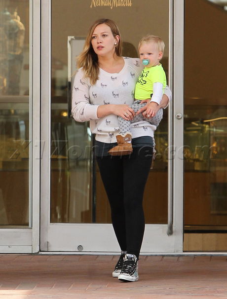 Hilary Duff baby weight Neiman Marcus Luca son