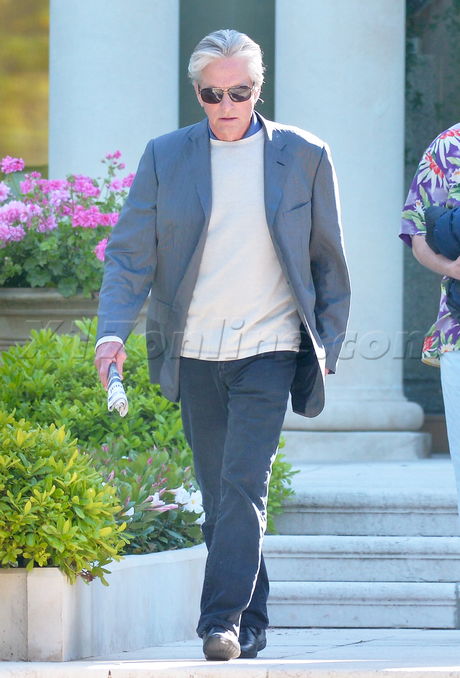 cannes Michael Douglas  tired exhausted blazer cancer 