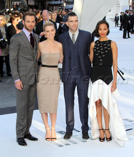 Zoe Saldana star trek premiere london uk empire cinema 