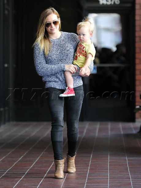 Hilary Duff Luca son playdate Beverly Hills 