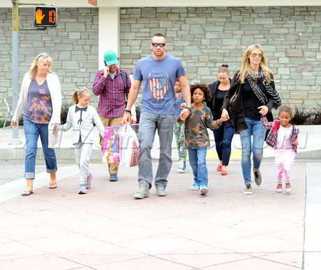 Heidi Klum daughter Lou Martin Kristen sons, Henry Johan Leni Toscana Brentwood City Zero Westwood 