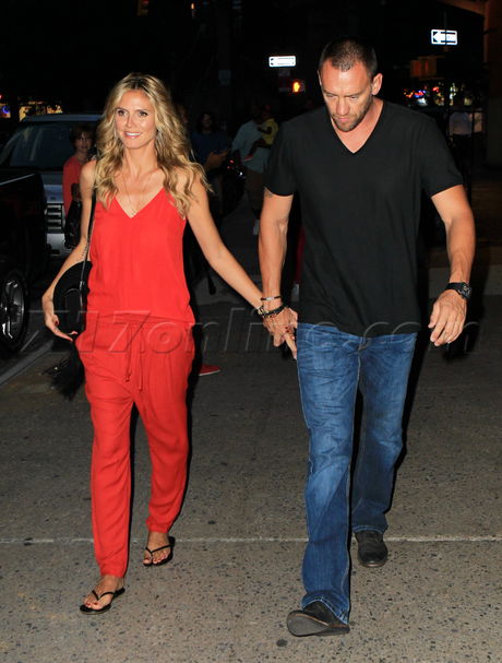 Heidi Klum, Martin Kristen jeans New York blonde supermodel 