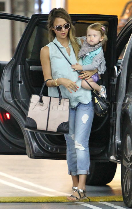 Jessica Alba daughter Penelope Beverly Hills