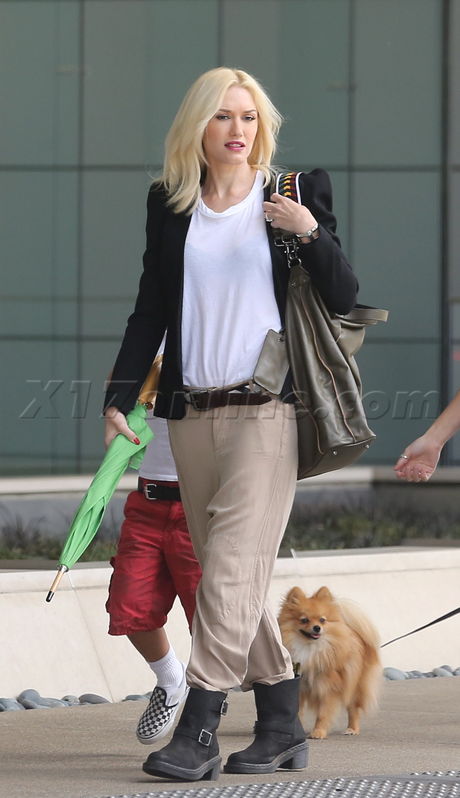 Gwen Stefani yello jeans boots no doubt birthday party superhero Elizabeth Glaser Pediatric AIDS Foundation's 24th Annual 