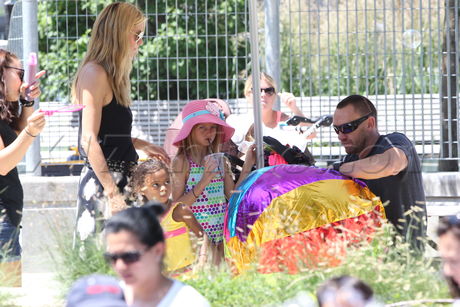 Martin Kristen Heidi Klum park play fun nyc 