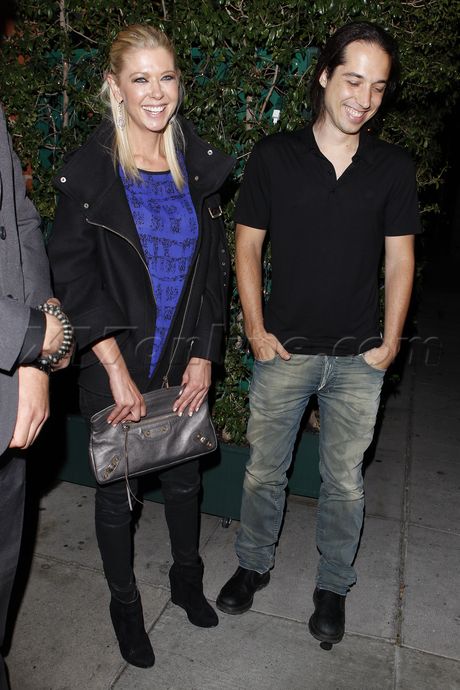 Tara Reid blonde jacket mr. chow dinner 