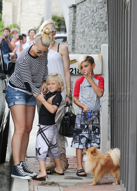 Gwen Stefani dog pomeranian Kingston Zuma 