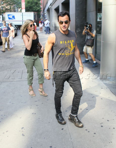 Jennifer Aniston, Justin Theroux New York Loews Theater