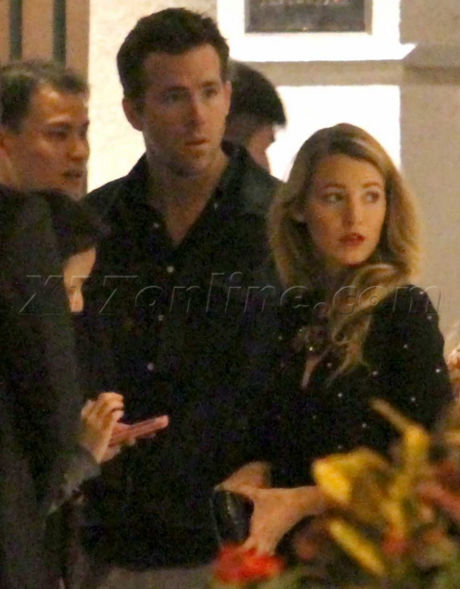 Blake Lively dinner restaurant paparazzi Ryan Reynolds China Shanghai