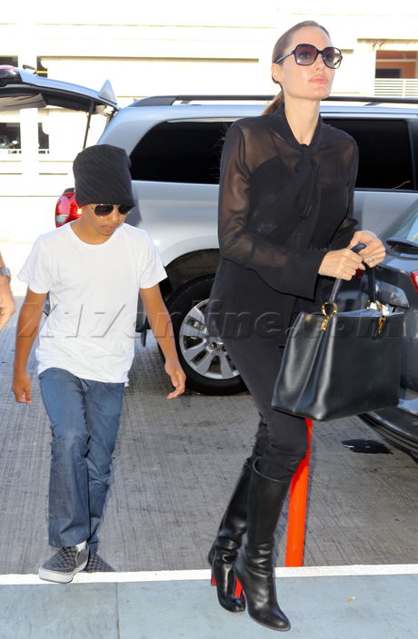 sunglasses Angelina Jolie jeans maddox la xlondon 