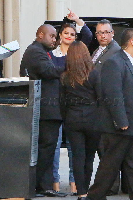 Selena Gomez Jimmy Kimmel wave phone