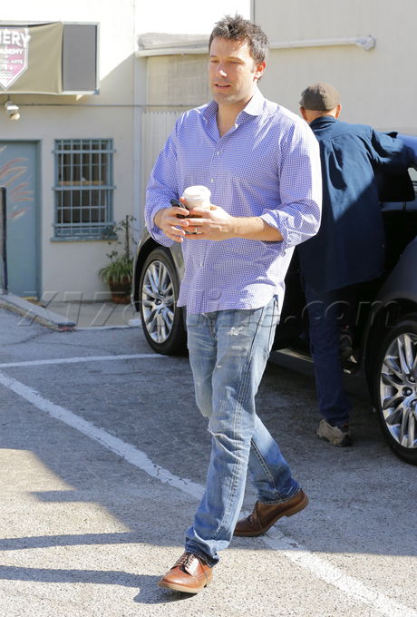 Ben Affleck Martial Arts Violet button up Brentwood 