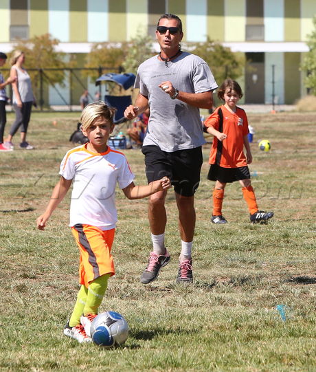 Gavin Rossdale soccer Kingston Zuma Gwen Stefani