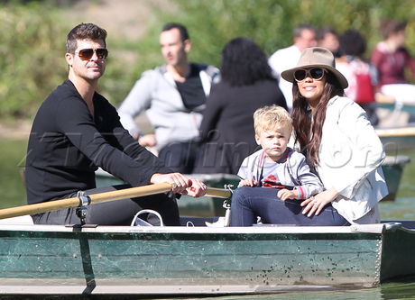 Robin Thick paula patton boat boat ride central park isabel marant boots