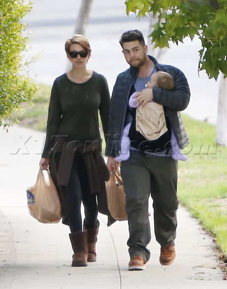 Lisa Stelly Jack Osbourne daughter jacket los feliz shopping 