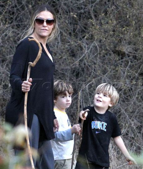 Brooke Mueller Bob Max hiking Hollywood Hills 