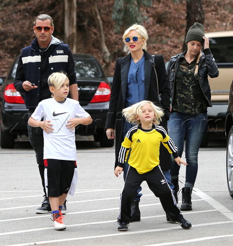 Gwen Stefani Travel Town Museum Griffith Park pregnant Gavin Rossdale Kingston Zuma