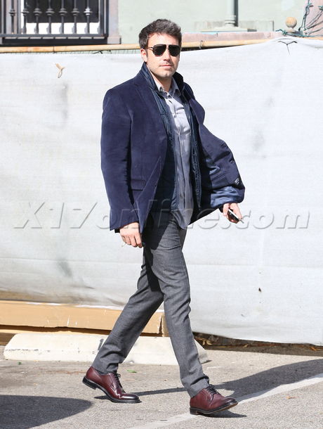 Ben Affleck  basketball violet sunglasses batman tongue 