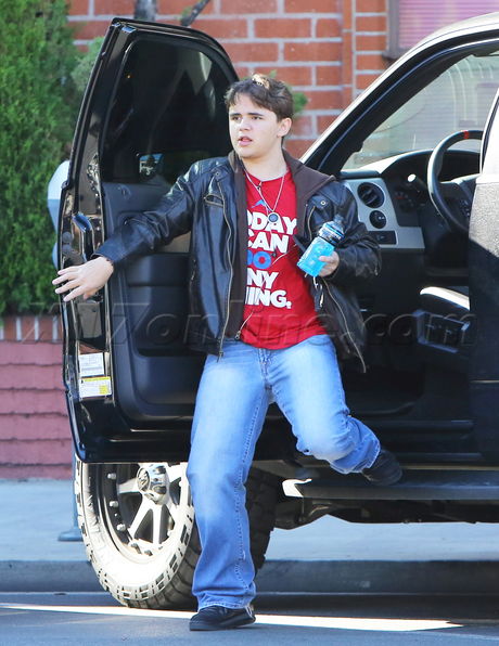 Prince Jackson michael jackson leather jacket beverly hills 