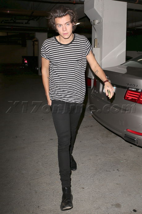Harry Styles stripes one direction tattoo autograph kendall jenner reality tv Beverly Hills 