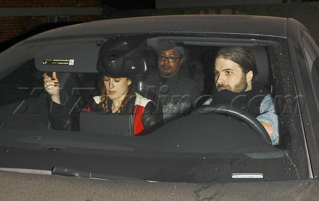 Demi Moore Rumer Willis beanie leather Matsuhisa beverly hills