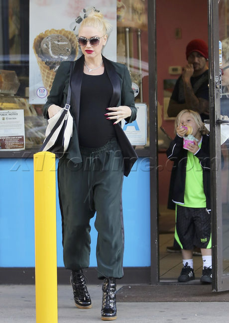 Gavin Rossdale Gwen Stefani Kinston Zuma dim sum ice creme 