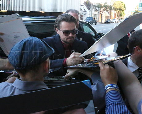 Leonardo DiCaprio Wolf of Wall Street Writer's Guild autographs 