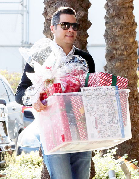 Cash Warren Jessica Alba boots christmas party jacket 