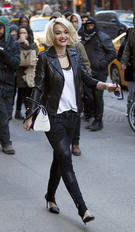 Rita Ora sunglasses photoshoot tank 