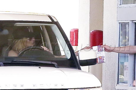 Brandi Glanville sunglasses hat mcdonalds