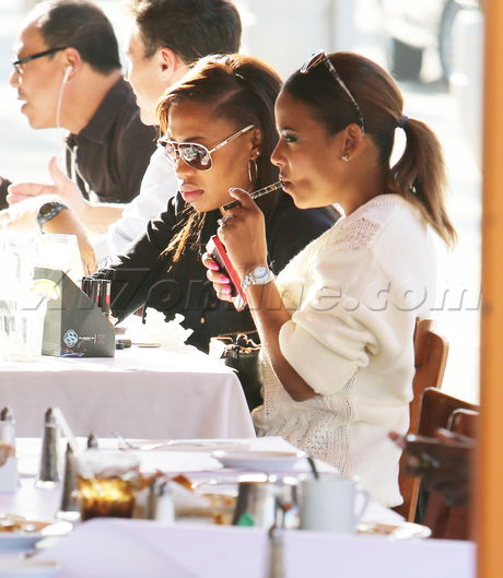 Christina Milian ecigarette meeting boots short shorts