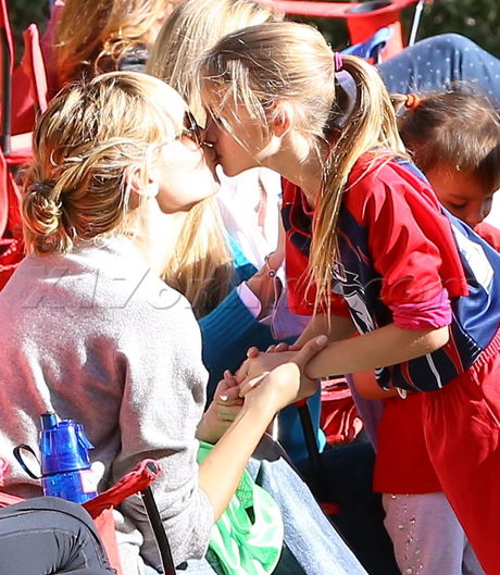 Heidi Klum Brentwood Leni Lou Henry Johan soccer 