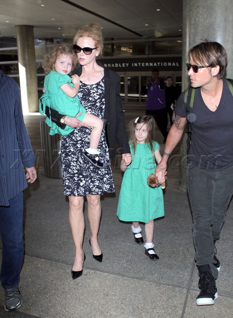 Keith Urban  Nicole Kidman lax airport sydney australia 