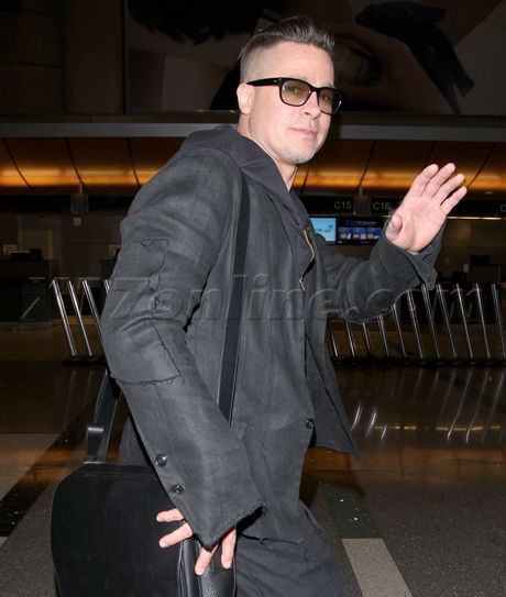 Brad Pitt sunglasses hair cut sag awards angelina jolie