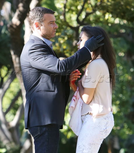 Liev Schreiber blood gun tv shooting show showtime Ray Donavan