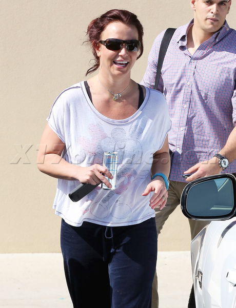 yoga pants sunglasses Britney Spears  mickey mouse inside out pimples  no make up gym red bull 