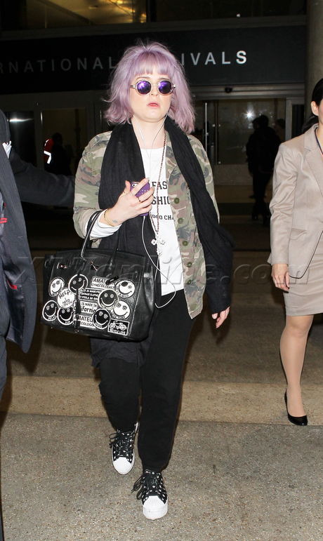 sunglasses jacket Kellyy Osbourne birkin patches weight