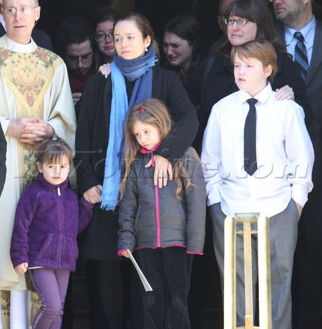 funeral new york city jacket philip Seymour Hoffman Mimi O'Donnell