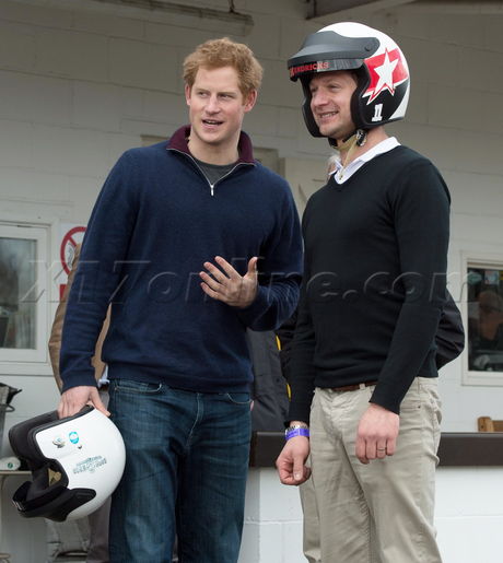 Prince Harry uk Chichester race track 