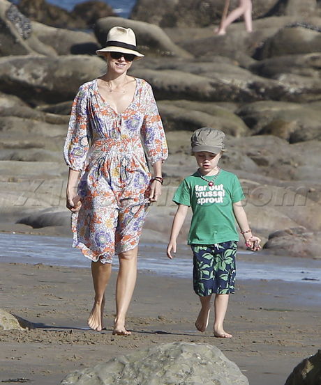 Naomi Watts, Liev Schreiber Malibu Sasha Samuel