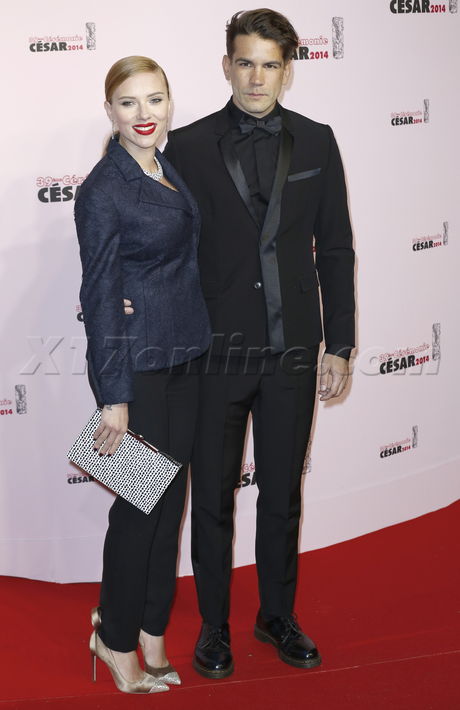 Romain Dauriac Scarlett Johansson Theatre du Chatelet, Paris France