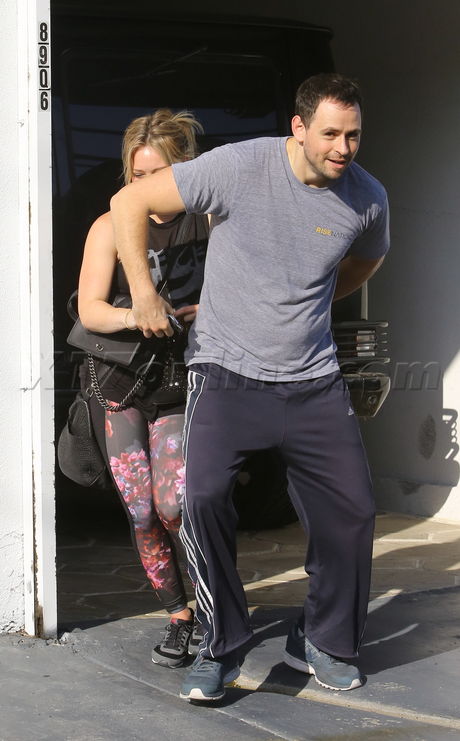 Hilary Duff gym car shots 